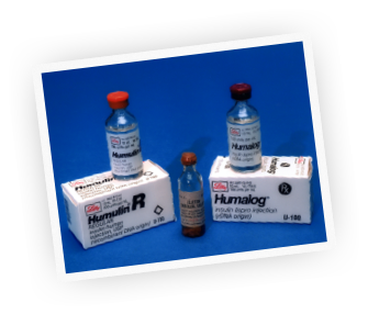 Humulin R and Humalog