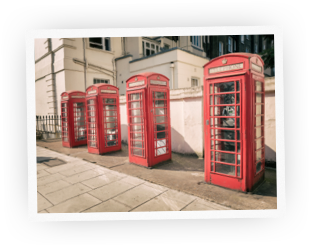 London phone booths